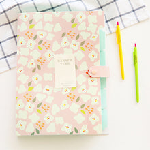 Load image into Gallery viewer, A4 Multi-Layers Folder Dutton File Bag File Bag Floral Six/Eight Cells Organ Bag Large Capacity Korean Simple Office Stationery