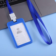 Load image into Gallery viewer, Lanyards ID Card Holder Bank Bus Pass Card Case Cover Bank Credit Card Holder Strap Cardholder Student Office Supplies