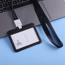 Load image into Gallery viewer, Lanyards ID Card Holder Bank Bus Pass Card Case Cover Bank Credit Card Holder Strap Cardholder Student Office Supplies