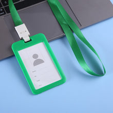 Load image into Gallery viewer, Lanyards ID Card Holder Bank Bus Pass Card Case Cover Bank Credit Card Holder Strap Cardholder Student Office Supplies