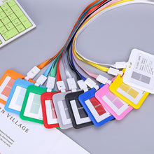 Load image into Gallery viewer, Lanyards ID Card Holder Bank Bus Pass Card Case Cover Bank Credit Card Holder Strap Cardholder Student Office Supplies