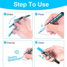 Load image into Gallery viewer, 8/12/24 Pcs Metallic Marker Pens Art Line Pen Outline Marker Highlighter Pen For Manga Crafts Scrapbooking School Stationery Supplies
