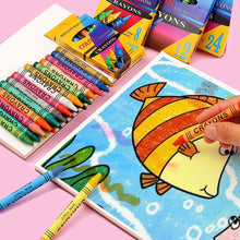 Load image into Gallery viewer, 6/12/18/24 Colors Pen Shape Crayons Non Dirty Hand Washable Safe Non-Toxic for kids Baby Toddler Gift Early Education Tools