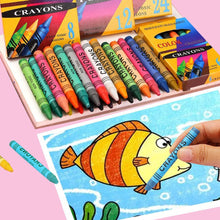 Load image into Gallery viewer, 6/12/18/24 Colors Pen Shape Crayons Non Dirty Hand Washable Safe Non-Toxic for kids Baby Toddler Gift Early Education Tools