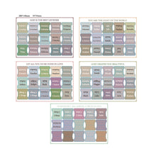 Load image into Gallery viewer, 5/6 Sheets Bible Index Label Sticker Self-adhesive Paper Tabs Bible Index Tabs for Study Read Bookmark Stickers Study Tool