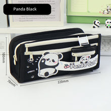 Load image into Gallery viewer, Large Capacity Fashion Capybara Cat Oxford Pencil Bag Cloth Cosmetic Storage Bag Retro Student Stationery School Supplies