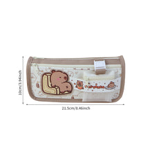 Load image into Gallery viewer, Large Capacity Fashion Capybara Spaceman Oxford Pencil Bag Cloth Cosmetic Storage Bag Retro Student Stationery School Supplies