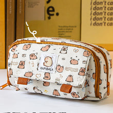 Load image into Gallery viewer, Large Capacity Fashion Oxford Pencil Bag Cloth Cosmetic Storage Bag Retro Student Stationery School Supplies