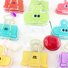 Load image into Gallery viewer, 3PCS Ins Cute Cartoon Acrylic Clamp Paper Clips Ticket Holder Paper Documents Organizer Student School Office Supplies