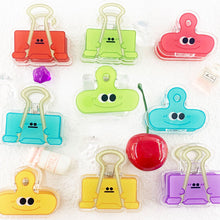 Load image into Gallery viewer, 3PCS Ins Cute Cartoon Acrylic Clamp Paper Clips Ticket Holder Paper Documents Organizer Student School Office Supplies