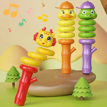 Load image into Gallery viewer, Twisted Balance Swinging Snake Whistle Toy Rotating Duck Decompression Swinging Force Control Balance Toy Snake