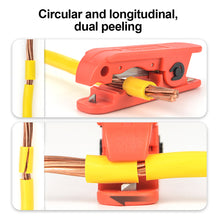 Load image into Gallery viewer, Multi-Function Rotary Peeling Knife 4-240MM² Cable Stripping Range Manual Fast Wire Stripping Pliers
