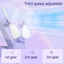 Load image into Gallery viewer, Mini Dual Head Foldable Fan Desktop Quiet High Air Volume Electric Fan Outdoor Portable Handheld Fan USB Charging