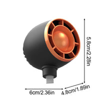 Load image into Gallery viewer, Mini Phone Turbo Small Fan Portable Handheld Silent Fan Plug Rotation Type-C And iPhone Ports