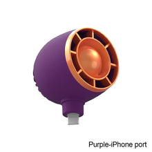 Load image into Gallery viewer, Mini Phone Turbo Small Fan Portable Handheld Silent Fan Plug Rotation Type-C And iPhone Ports