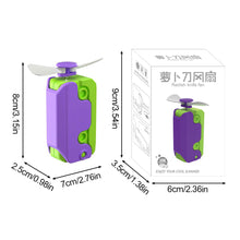 Load image into Gallery viewer, Portable Turnip Knife Small Fan USB Charging Summer Handheld Collapsible Cooling Artifact Decompression Toy For Children