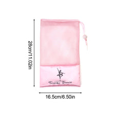 Load image into Gallery viewer, 28*16.5CM Large Capacity Dance Shoes Storage Bag With Drawstring Yoga Ballet Supplies Mobile Phone Storage Breathable Mesh Package