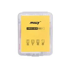 Load image into Gallery viewer, Portable 4-IN-1 Emergency Disinfection Kit Disposable Alcohol Pad Waterproof Sticker Iodophor Cotton Swab Alcohol Swab Outdoor Camping Trip First Aid Supplies