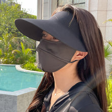 Load image into Gallery viewer, Portable Collapsible Summer Traceless Empty Top Sun Cap UPF50+ UV Protection Large Brimmed Sun Cap