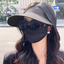 Load image into Gallery viewer, Portable Collapsible Summer Traceless Empty Top Sun Cap UPF50+ UV Protection Large Brimmed Sun Cap