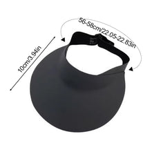 Load image into Gallery viewer, Portable Collapsible Summer Traceless Empty Top Sun Cap UPF50+ UV Protection Large Brimmed Sun Cap