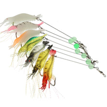 Load image into Gallery viewer, 1PC 8CM/5.8G Artificial Shrimp Lure Bait Noctilucence Shrimp With Dezhou Fishing Group For Blanquillo Snakehead Bass
