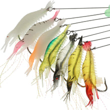 Load image into Gallery viewer, 1PC 8CM/5.8G Artificial Shrimp Lure Bait Noctilucence Shrimp With Dezhou Fishing Group For Blanquillo Snakehead Bass