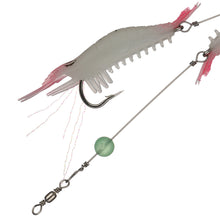 Load image into Gallery viewer, 1PC 8CM/5.8G Artificial Shrimp Lure Bait Noctilucence Shrimp With Dezhou Fishing Group For Blanquillo Snakehead Bass