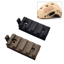 Load image into Gallery viewer, Five-Segment Helmet Light Mini Flashlight Clamp 25MM Adjustable And Rotatable Tactical Helmet Flashlight Clamp Guide Set