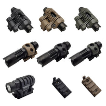 Load image into Gallery viewer, Five-Segment Helmet Light Mini Flashlight Clamp 25MM Adjustable And Rotatable Tactical Helmet Flashlight Clamp Guide Set