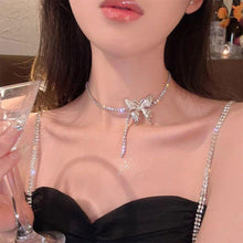 Load image into Gallery viewer, Shiny Butterfly Collar Necklace Women Fashion Jewelry Elegant Festival Party Charm Accessory Memorial Jewelry Gift 2024 Trend