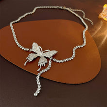 Load image into Gallery viewer, Shiny Butterfly Collar Necklace Women Fashion Jewelry Elegant Festival Party Charm Accessory Memorial Jewelry Gift 2024 Trend