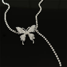 Load image into Gallery viewer, Shiny Butterfly Collar Necklace Women Fashion Jewelry Elegant Festival Party Charm Accessory Memorial Jewelry Gift 2024 Trend
