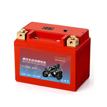 Load image into Gallery viewer, Motorcycle Battery LiFePO4 Scooter Starter 12.8V 5Ah 7Ah 9Ah CCA 200A-400A Built in BMS Lithium Batteries Voltage Protection for Motobike ATV UTVs