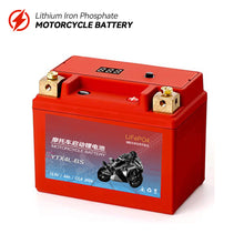 Load image into Gallery viewer, Motorcycle Battery LiFePO4 Scooter Starter 12.8V 5Ah 7Ah 9Ah CCA 200A-400A Built in BMS Lithium Batteries Voltage Protection for Motobike ATV UTVs