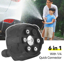 Load image into Gallery viewer, 6 in 1 1/4" High Pressure Washer Spray Nozzle 0° 15° 25° 40° 65° Rotation Watering Rinse Soap Nozzle Tip Max. 3000Psi For Car Garden Cleaning