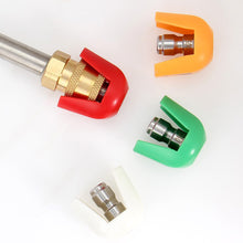Load image into Gallery viewer, Car Washing Water Gun Washer Sprayer Nozzle High Pressure Tip with 1/4" Fitting Male Thread 0° 15° 25° 40° Water Jet