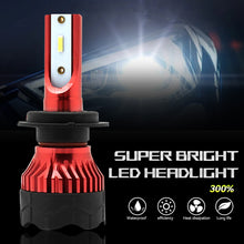 Load image into Gallery viewer, 1Pc H1 H3 H8 9005 9006 H4 H13 H7 880 H27 9004 9007 H11 881 60W LED Auto Car Headlight Lamp Beam Bulbs 10000LM 6000K Automobile Bulb White