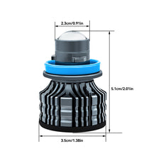 Load image into Gallery viewer, Car H7 H11 H8 H9 9005 HB3 9006 HB4 Led Fog Light Bulb Led Fog Lamp Lens CSP 6000K WhiteTurbo Fog Light For 12V 24V