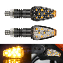 Load image into Gallery viewer, 2Pcs 9LED Motorcycle Turn Signal Lights Indicator Blinker Side Lights Front&Rear Motorbikes For Kawasaki Yamaha Honda Suzuki