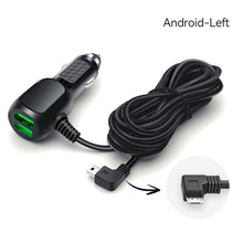 Load image into Gallery viewer, Dual USB Car Charger With Micro USB Type C Cable QC3.0 Fast Charging For Phone 12V/24V Cigarette Lighter Sockets