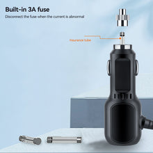 Load image into Gallery viewer, Dual USB Car Charger With Micro USB Type C Cable QC3.0 Fast Charging For Phone 12V/24V Cigarette Lighter Sockets