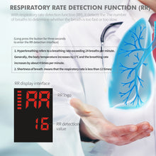 Load image into Gallery viewer, FDA Finger Clip Oximeter Heart Rate Respiration Rate Finger Pulse Oximeter Monitoring Saturometer Household Health Care
