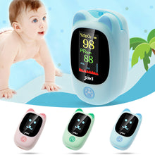Load image into Gallery viewer, Children's Oximeter Finger Clip Pulse Heart Rate Monitoring Oximeter Household Saturometer Health Care Blood Pressure Child