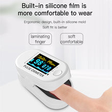 Load image into Gallery viewer, Oximetry Monitor Finger Clip Pulse Oximeter Finger Oximetry Heart Rate Home Health Monitor Saturometer Blood Pressure Adult Child