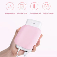 Load image into Gallery viewer, Compact Small Mini Gift Vanity Table Folding Led Lights Portable Hand Held Mini Hand Mirror Pocket Makeup Mirror