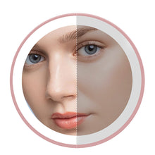 Load image into Gallery viewer, Creative Portable LED Light Cosmetic Mirror Lamp Compact LED Mirror StorageTable Mirror Magnifying Makeup Cosmetic
