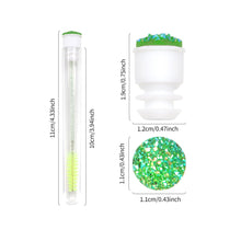 Load image into Gallery viewer, 50pcs Disposable Test Tube Crystal Stem Eyelash Brush Replaceable Dust-proof Sparkling Diamond Makeup Eyelash Mascara Brush