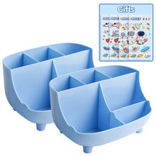 Load image into Gallery viewer, Kawaii Desktop Pen Holder Large-capacity Cute Stationery Storage Box Creative Cartoon Pencil Holder Ins Desk Organizer With Stickers Gift