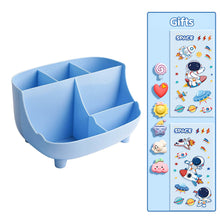 Load image into Gallery viewer, Kawaii Desktop Pen Holder Large-capacity Cute Stationery Storage Box Creative Cartoon Pencil Holder Ins Desk Organizer With Stickers Gift
